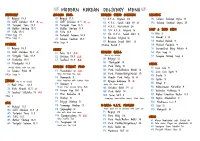 MODERN KOREAN DELIVERY MENU BIBIMBAP AVOCADO BOWL KOREAN FRIED CHICKEN SASHIMI B1 Bulgogi 13.5 A1 Bulgogi 11.5 K1 K.F.C