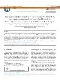 Preparation and Characterization of a Pseudocapacitor Electrode By