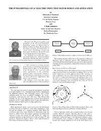 The Fundamentals of Ac Electric Induction Motor Design and Application