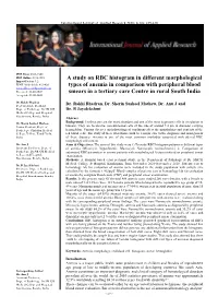 A Study on RBC Histogram in Different Morphological Types of Anemia In