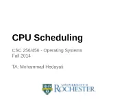 CPU Scheduling