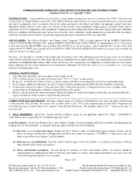 GUIDELINES for COMPLETING the OFFER to PURCHASE and CONTRACT FORM (Standard Form No