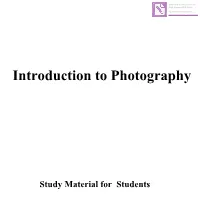 Introduction to Photography