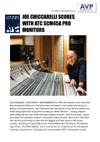 Joe Chiccarelli Scores with Atc Scm45a Pro Monitors