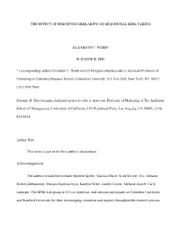 The Effect of Perceived Similarity on Sequential Risk-Taking