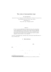 The Rules of Intermediate Logic