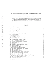 Arxiv:1108.5351V3 [Math.AG] 26 Oct 2012 ..Rslso D-Mod( on Results Introduction the to 0.2