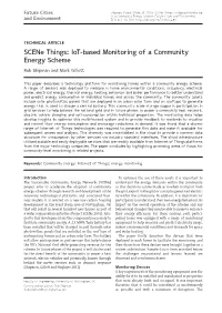 Iot-Based Monitoring of a Community Energy Scheme