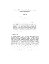 (More) Side Channels in Cloud Storage Linking Data to Users