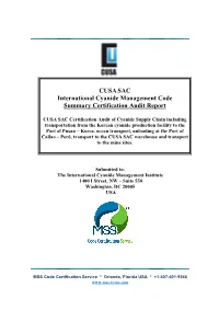 2016 CUSA Supply Chain