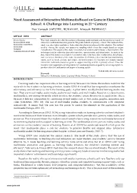 Need Assessment of Interactive Multimedia Based on Game In