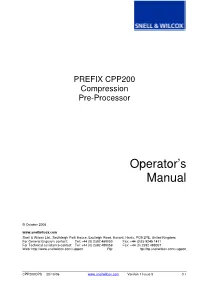 Operator's Manual