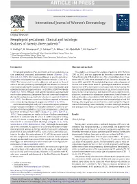 Pemphigoid Gestationis: Clinical and Histologic ☆ Features of Twenty-Three Patients