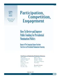 Reviving and Improving Public Funding for Presidential