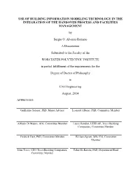 Use of Building Information Modeling Technology in the Integration of the Handover Process and Facilities Management