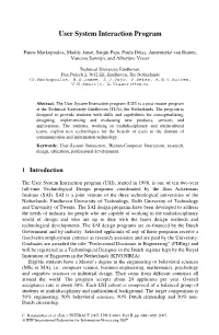 User System Interaction Program