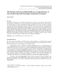 A Case Study of Brocade Weaving Community in Varanasi