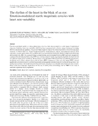 Emotion-Modulated Startle Magnitude Covaries with Heart Rate Variability