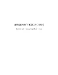 Introduction to Ramsey Theory