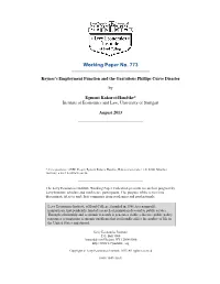 Keynes's Employment Function and the Gratuitous Phillips Curve Disaster
