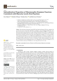 Subordination Properties of Meromorphic Kummer Function Correlated with Hurwitz–Lerch Zeta-Function