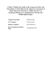 A Phase 3 Multicenter Study of the Long-Term Safety and Tolerability Of