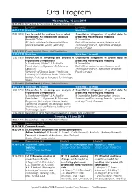 Oral Program