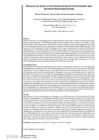 Rheological Study of the Solidification of Photopolymer and Dispersed Nanotube Systems