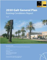 2030 Galt General Plan Existing Conditions Report