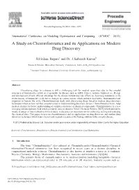 A Study on Cheminformatics and Its Applications on Modern Drug Discovery
