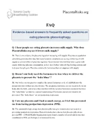 Placentarisks.Org FAQ Handout