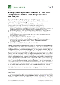 Scaling up Ecological Measurements of Coral Reefs Using Semi-Automated Field Image Collection and Analysis