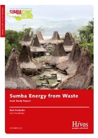 Sumba Energy from Waste Desk Study Report