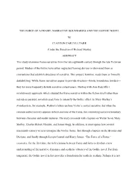 The Force of a Frame: Narrative Boundaries and the Gothic Novel