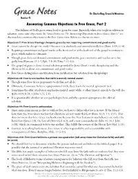 Answering Common Objections to Free Grace, Part 2