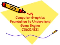 Basic Graphics and Game Engine