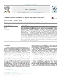 Drift-Free Solar Sail Formations in Elliptical Sun-Synchronous Orbits