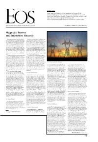 Magnetic Storms and Induction Hazards
