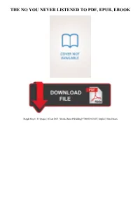 The No You Never Listened to PDF Book