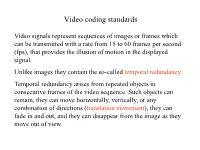 Video Coding Standards