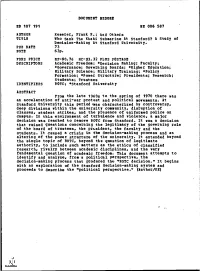 Who Sank the Khaki Submarine at Stanford? a Study of Decision-Making at Stanford University