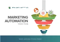 MARKETING AUTOMATION Solution Study