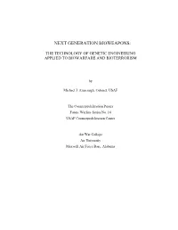 Next Generation Bioweapons