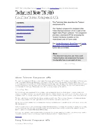 About Teletext Component Apis Using Teletext Component Apis
