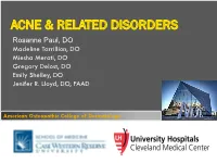 Acne and Related Conditions