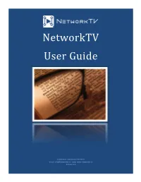 Networktv User Guide