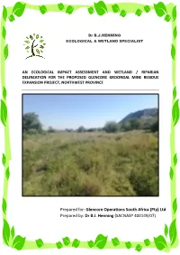 Appendix 8A-Ecological and Wetland Assessment