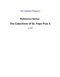 Catechism of Saint Pius X