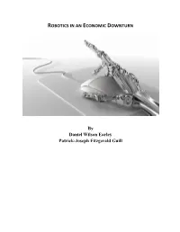 ROBOTICS in an ECONOMIC DOWNTURN by Daniel Wilson