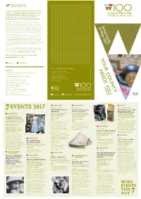 2017 Events Leaflet